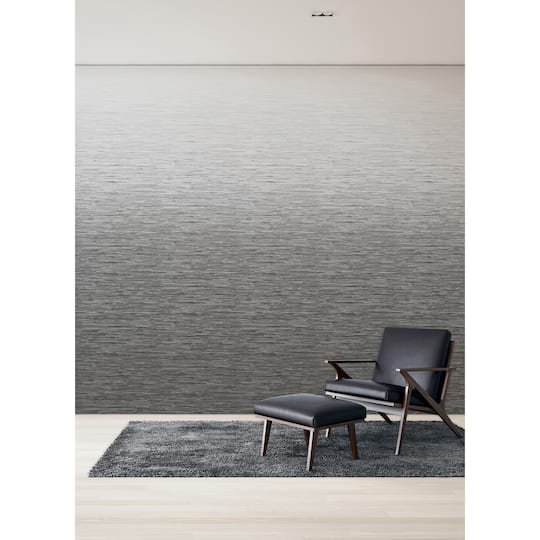 Katie Hunt Light Gray Ombre Mist Wall Mural